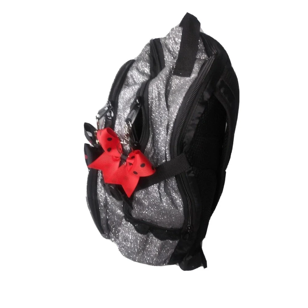 Metallic Silver Backpack All Star Challenge National Champion  Cheerleading Back